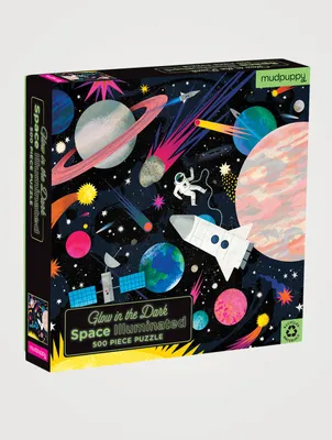 Space Illuminated 500-Piece Glow-in-the-Dark Family Puzzle
