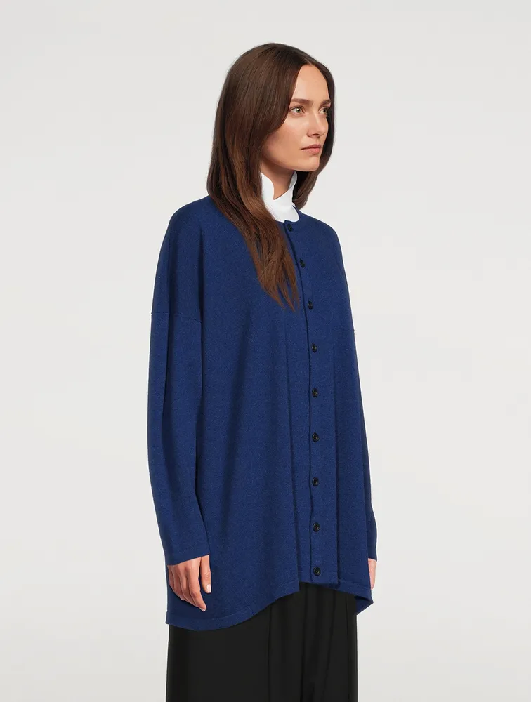 Double Stand Collar Cotton Shirt