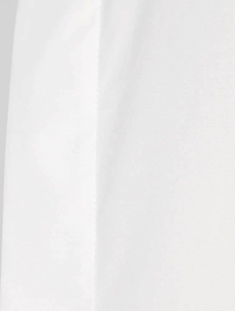 Double Stand Collar Cotton Shirt