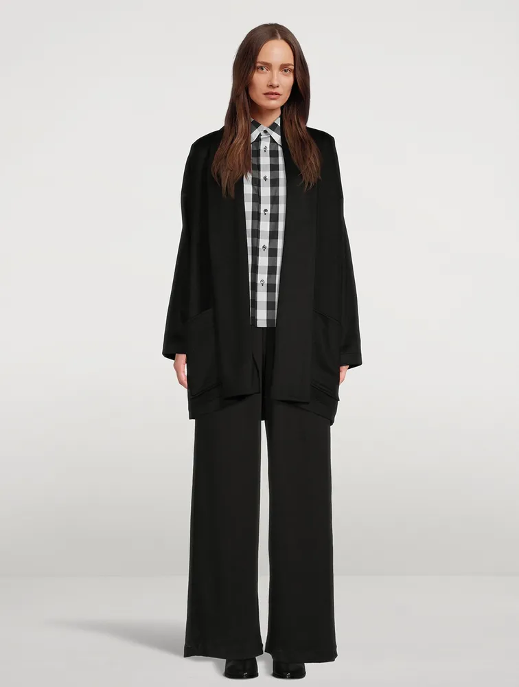 Gingham Cotton Poplin A-Line Shirt