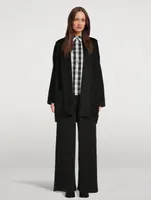 Gingham Cotton Poplin A-Line Shirt