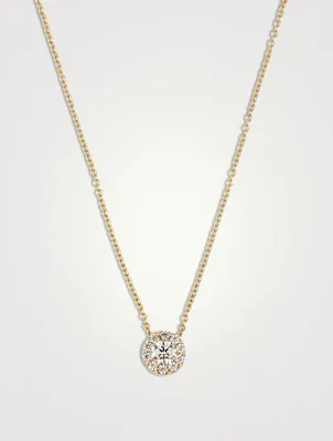 18K Gold Fulfillment Pendant Necklace With Diamonds