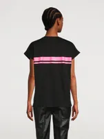 Cotton Logo Stripe T-Shirt