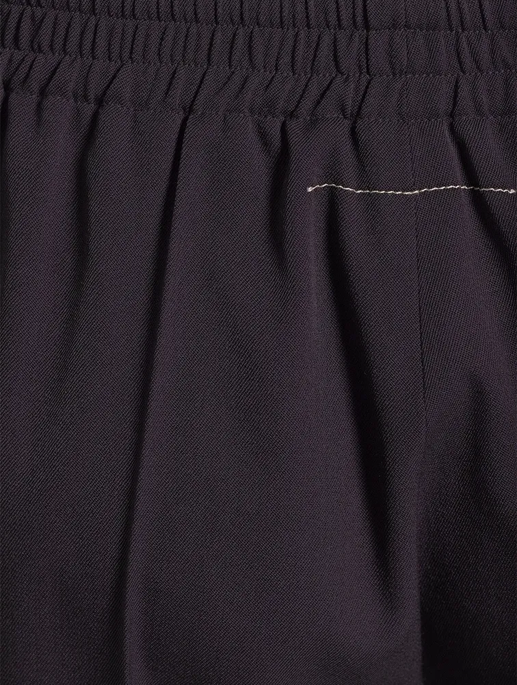 Creased Twill Bermuda Shorts