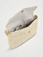 Zani Knit Raffia Shoulder Bag