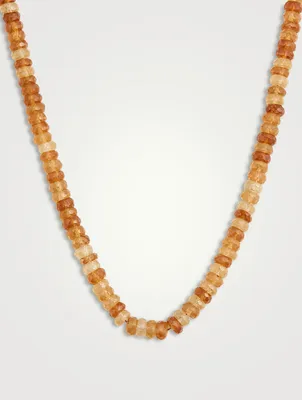 Hessonite Beaded Necklace