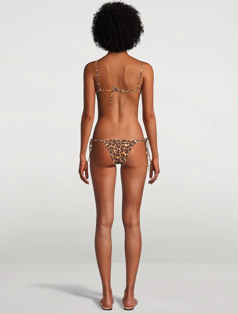 Equator Bikini Top Leopard Print