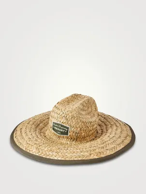 Straw Safari Hat With Patch