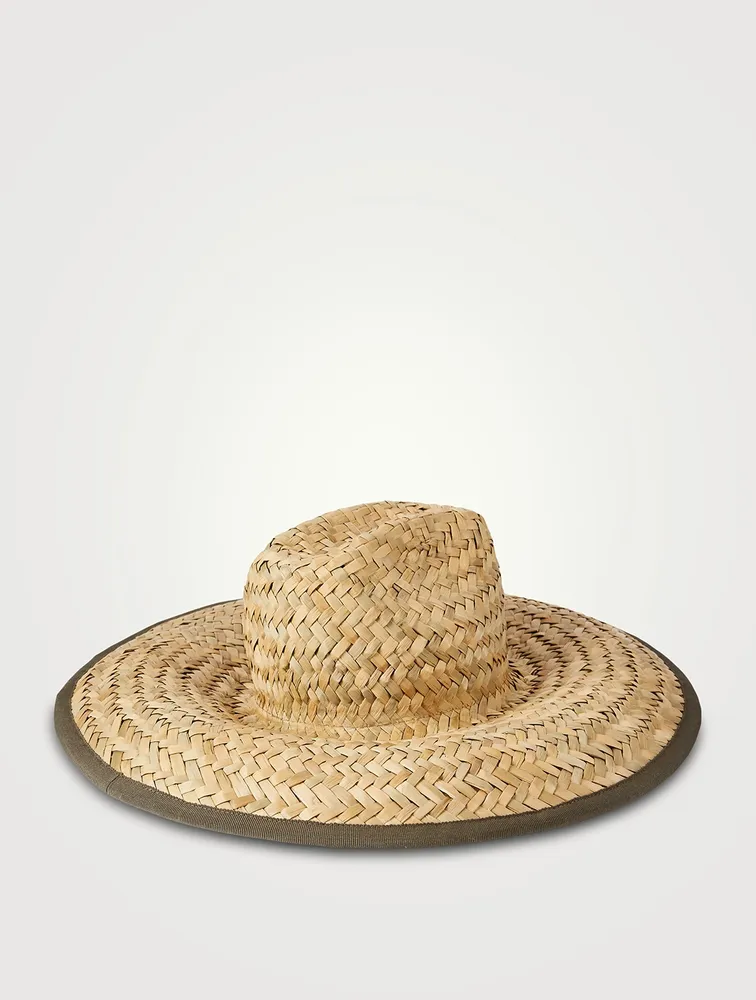 Straw Safari Hat With Patch