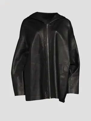 Peter Leather Zip-Front Jacket