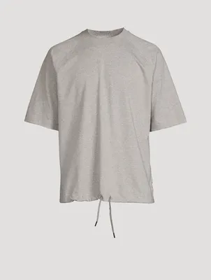 Cotton T-Shirt With Drawstring