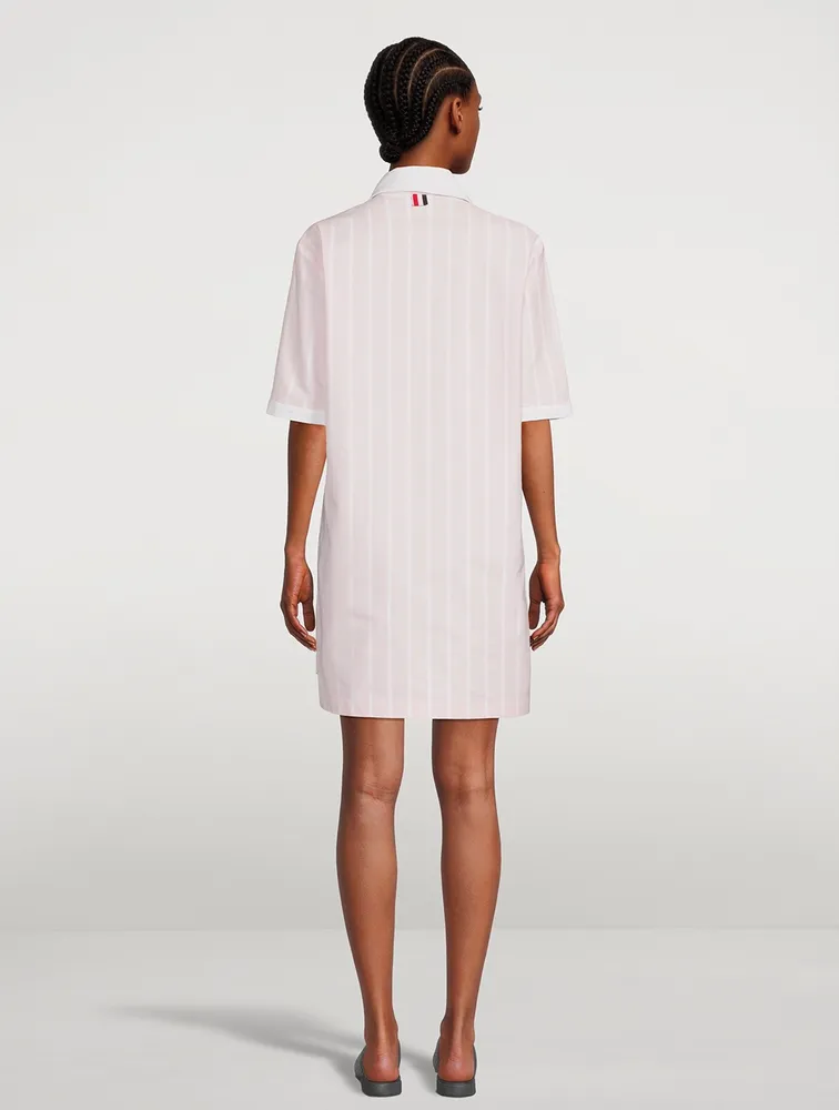 Polo Dress Stripe Print