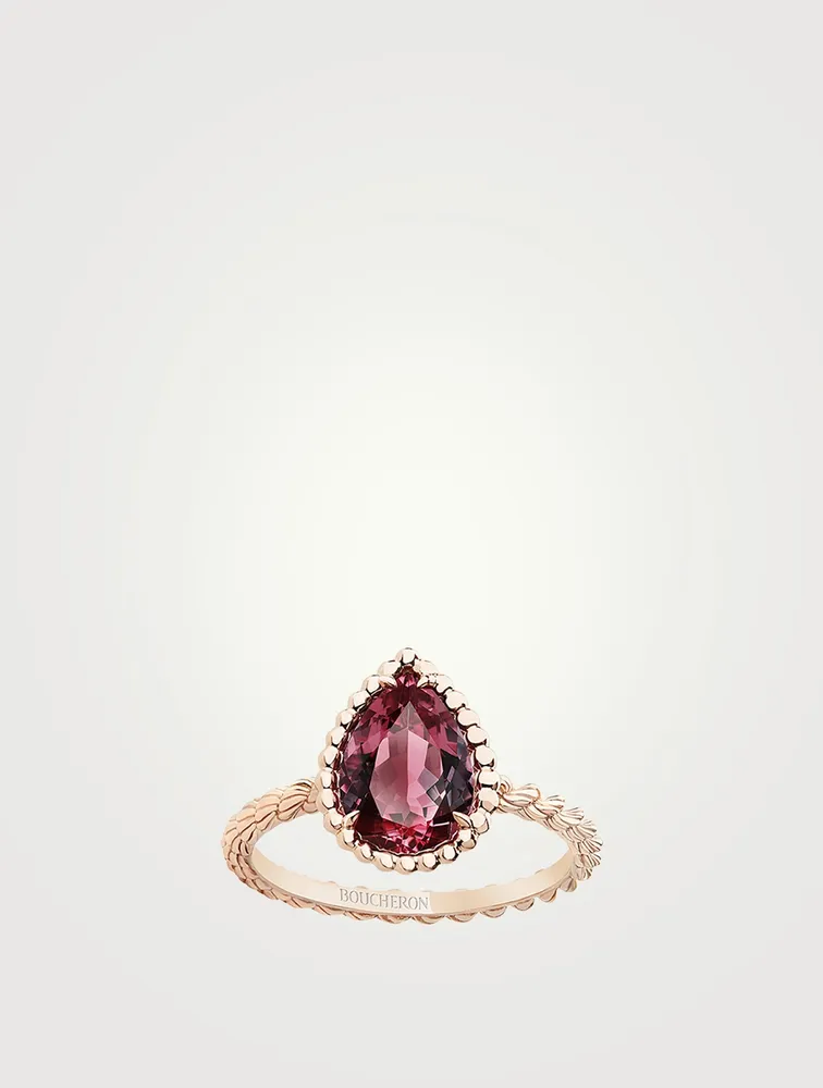 Serpent Bohème S Motif Ring With Rhodolite Garnet