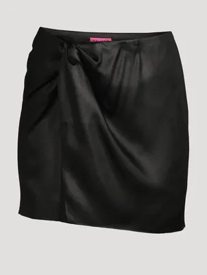 Mira Knotted Mini Skirt