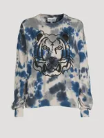 Tiger Sweater Tie-Dye Print