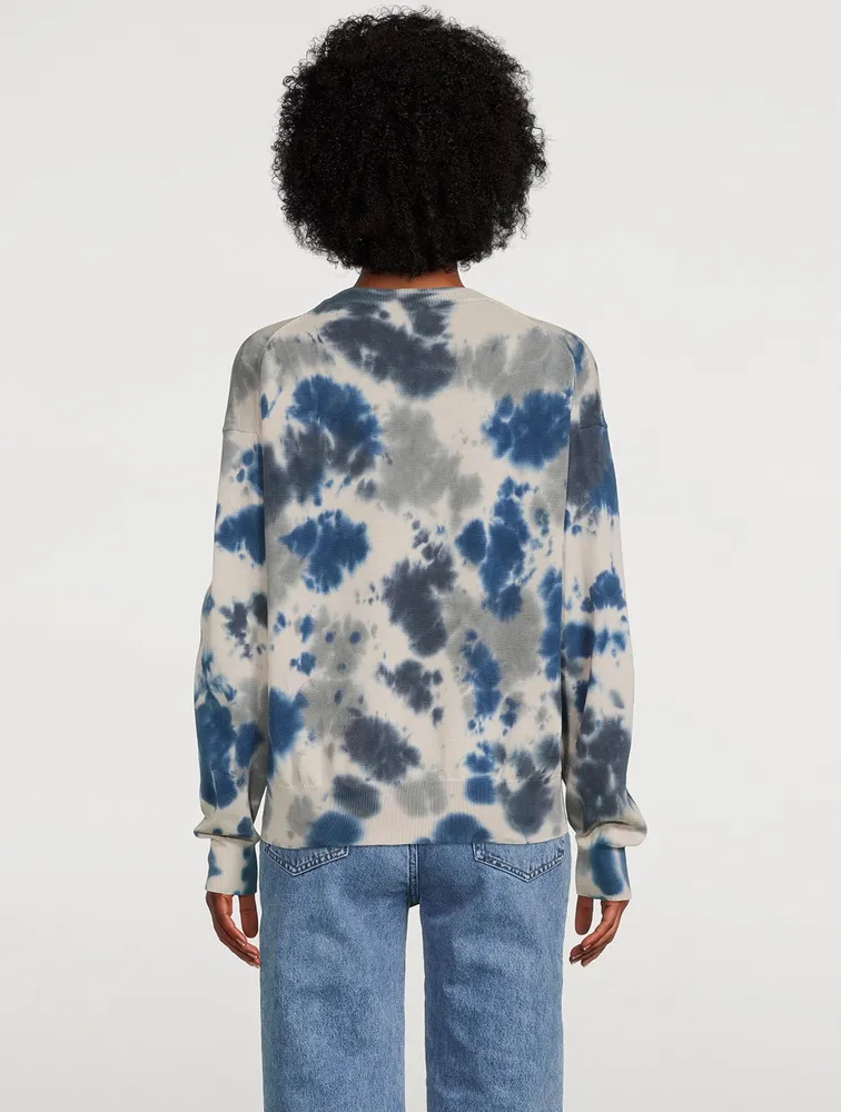 Tiger Sweater Tie-Dye Print