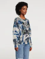 Tiger Sweater Tie-Dye Print