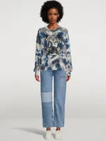 Tiger Sweater Tie-Dye Print