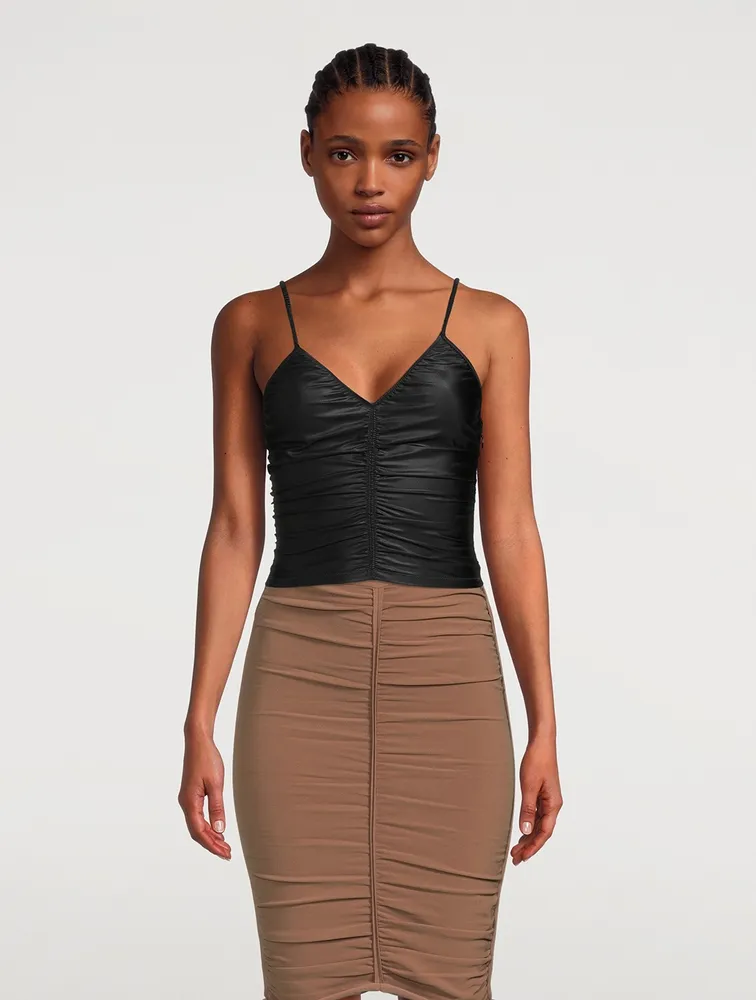 Ruched Spandex Jersey Cami