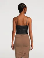 Ruched Spandex Jersey Cami