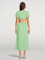 Seram Cut-Out Cotton Midi Dress