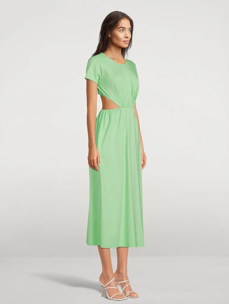 Seram Cut-Out Cotton Midi Dress