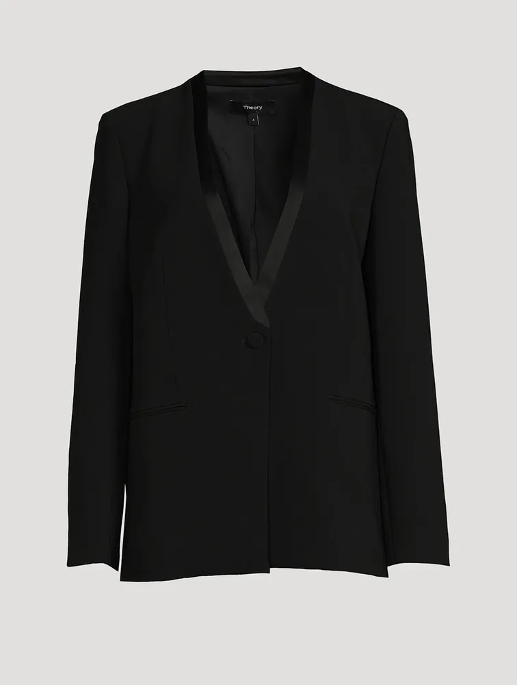 Crepe Tuxedo Jacket