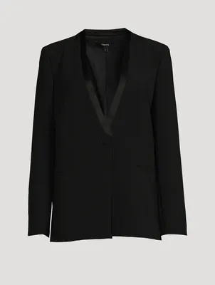 Crepe Tuxedo Jacket