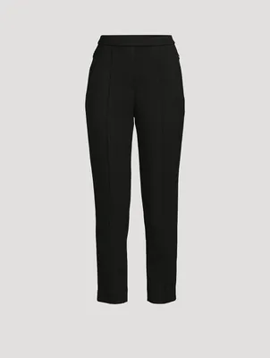 Double-Knit Slim Trousers