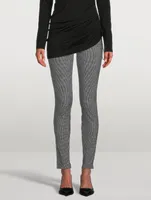 Ponte Leggings Houndstooth Print