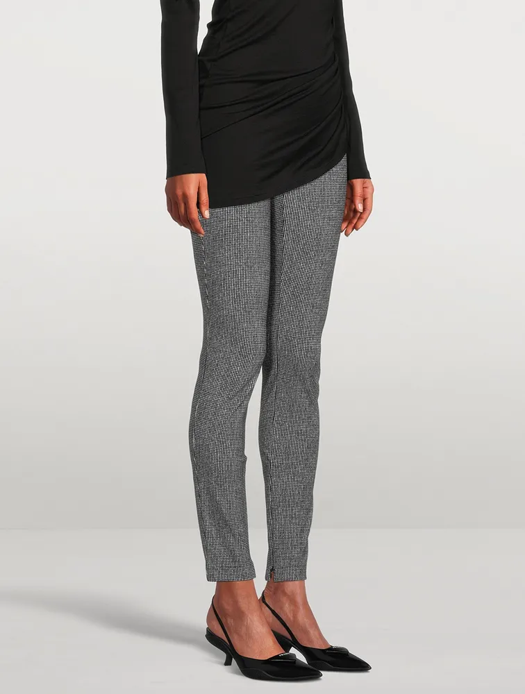 Ponte Leggings Houndstooth Print