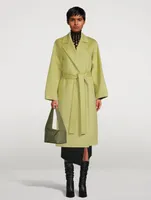 Belted Wool And Cashmere Wrap Coat