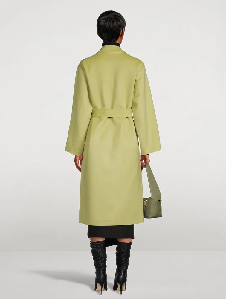 Belted Wool And Cashmere Wrap Coat