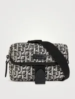 Courier Crossbody Bag In Logo Print