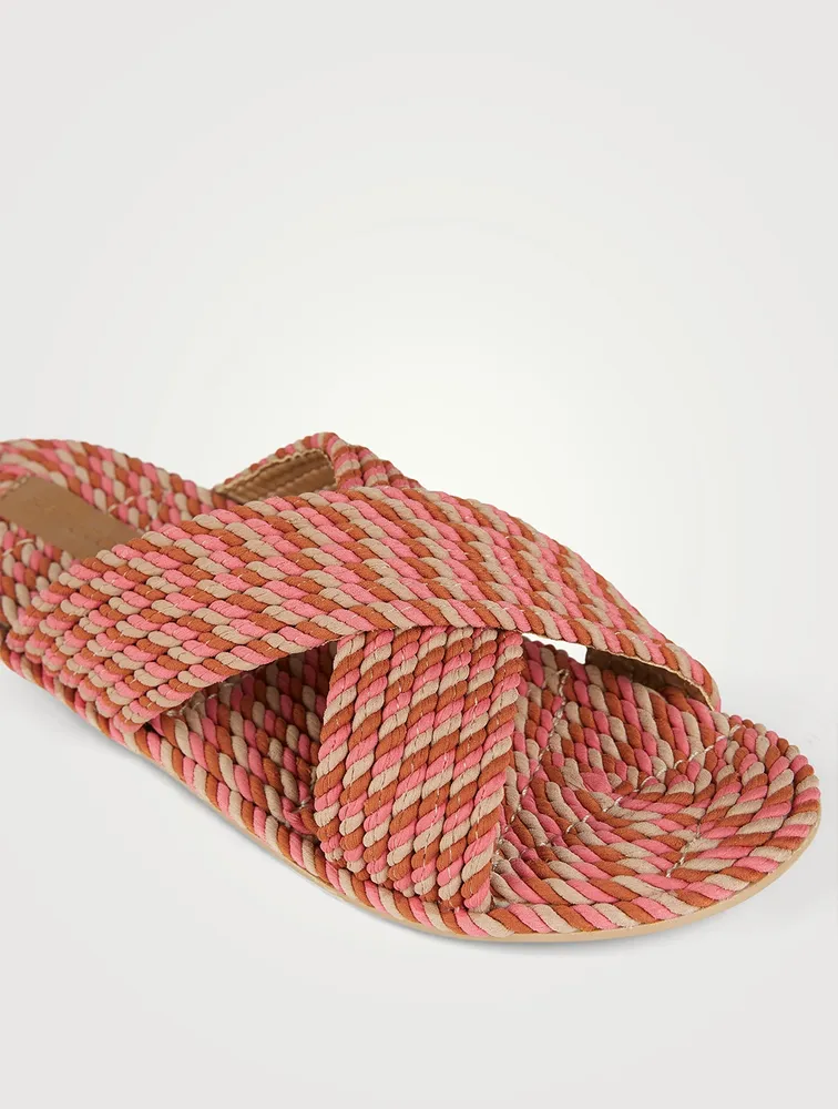 Saraya Rope Slide Sandals