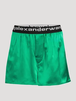 Silk Charmeuse Boxer Shorts