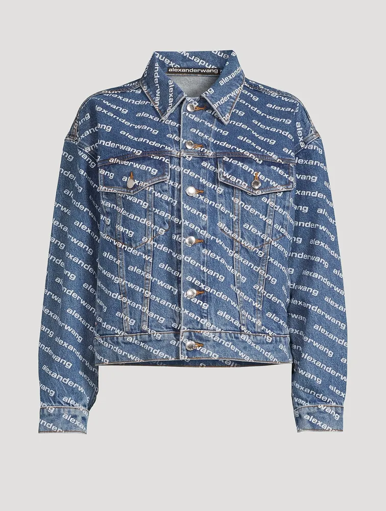 Game Denim Jacket Logo Print