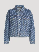 Game Denim Jacket Logo Print