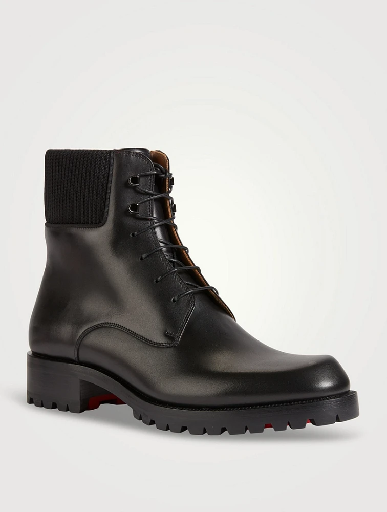 Trapman Leather Combat Boots