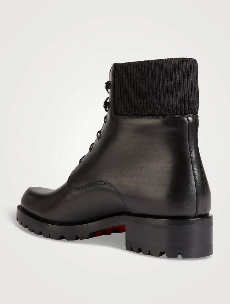 Trapman Leather Combat Boots