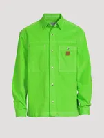 Snap-Button Shirt Jacket