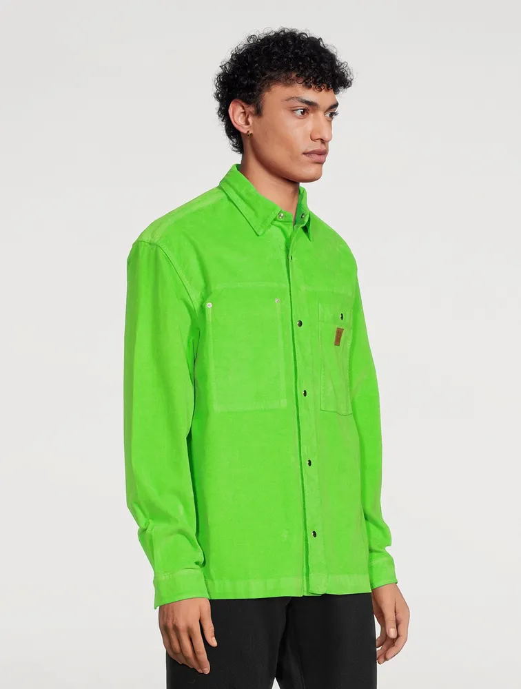Snap-Button Shirt Jacket