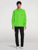Snap-Button Shirt Jacket