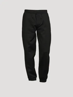 Cotton-Blend Track Pants With Tiger Crest