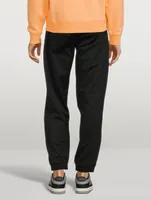 Cotton-Blend Track Pants With Tiger Crest