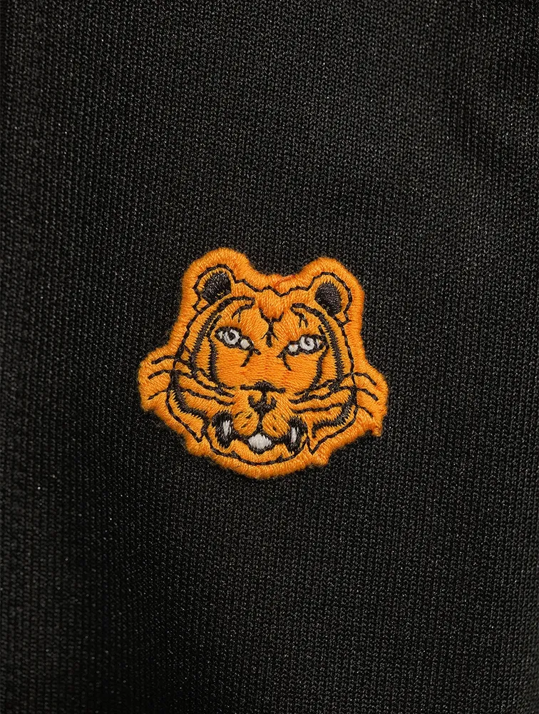 Cotton-Blend Track Pants With Tiger Crest