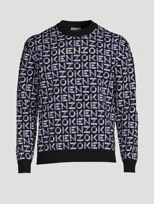 Crewneck Sweater Monogram Print