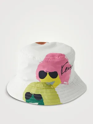 Reversible Bucket Hat In Tribute Print