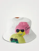 Reversible Bucket Hat In Tribute Print