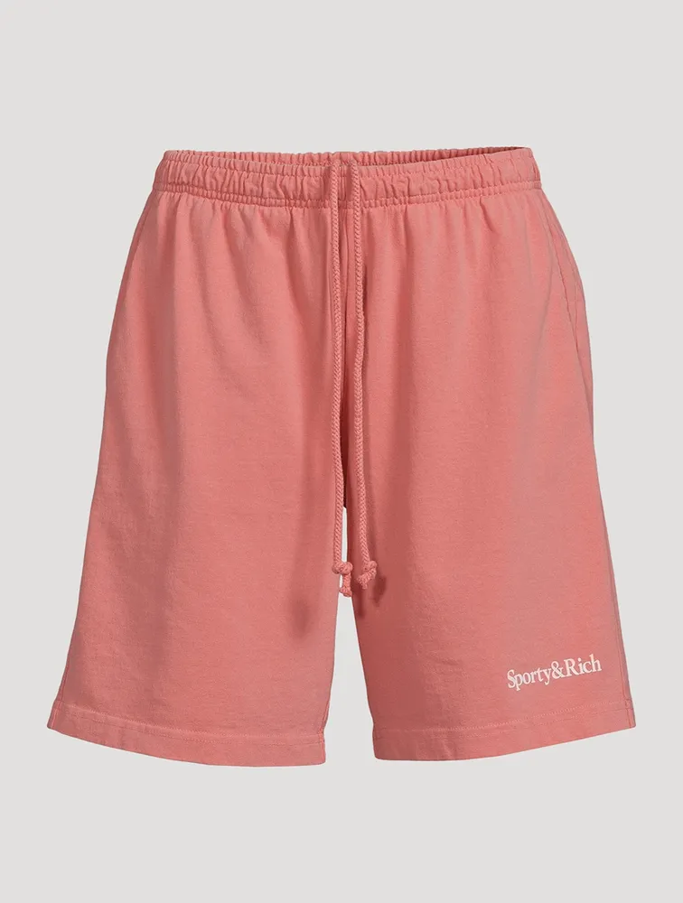 Serif Logo Gym Shorts